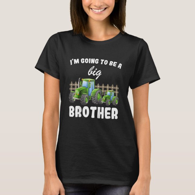 T-shirt Enfants Je Vais Être Un Big Brother 2023 Tractor 2 (Devant)