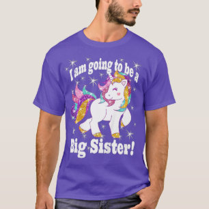 T-shirt Enfants je vais être une grande soeur mignonne Uni