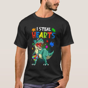 T-shirt Enfants Je Vole Coeurs T Rex Dino Sensibilisation 