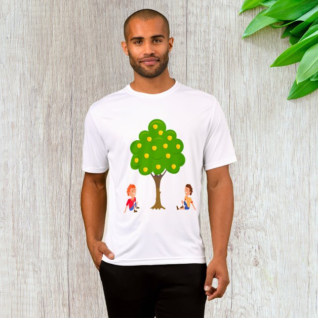 T-shirt Enfants joueuses assis sous un arbre de pomme (Créateur téléchargé)