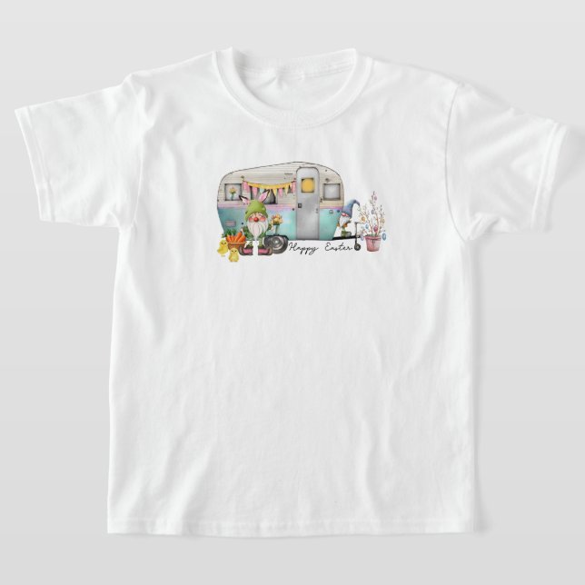T-Shirt Enfants Joyeuses Pâques (Poser)