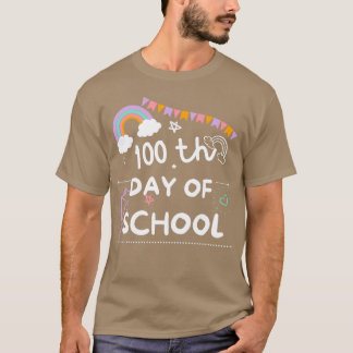 T-shirt Enfants Joyeux 100E Jour Sticker De L'École