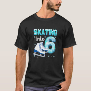 T-shirt Enfants Joyeux Anniversaire Patinage sur glace 6e 