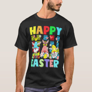 T-shirt Enfants Joyeux Gnome Pâques Avec Bunny Oreilles Oe