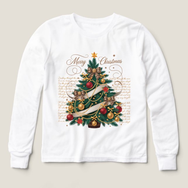 T-Shirt-Enfants Joyeux Noël (Motif recto)
