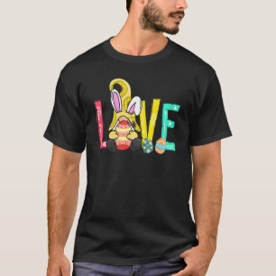 T-shirt Enfants Joyeux Pâques Amour Bunny Oreilles Drôle O