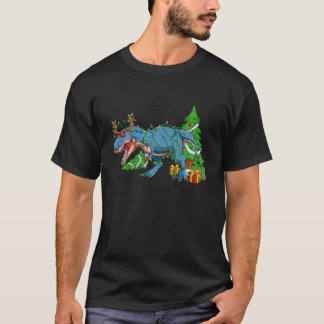 T-shirt Enfants Joyeux Rexmas Dinosaur Noël Joyeux Garçons