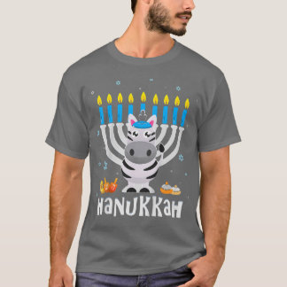 T-shirt Enfants Juifs Zèbre Hanoukka pyjamas pour garçons