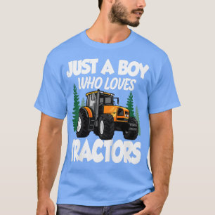 T-shirt Enfants Juste Un Garçon Qui Aime Les Tracteurs Agr