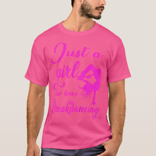 T-shirt Enfants Juste Une Fille Qui Aime L'Hip hop Danc