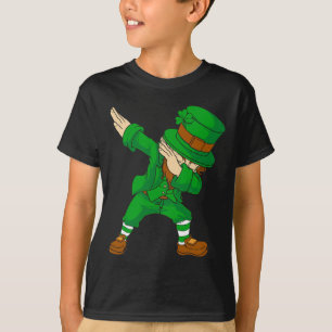 T-shirt Enfants Leprechaun Dabbing Saint-Patrick