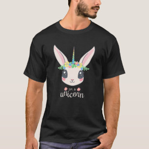 T-shirt Enfants Licorne Lapin Mignon Branché Je Suis Une L