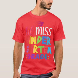 T-shirt Enfants Lil' Miss Kindergarten Grad Graduation Béb