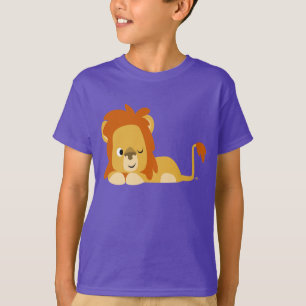 T-shirt Enfants Lion Cartoon Awake Cute