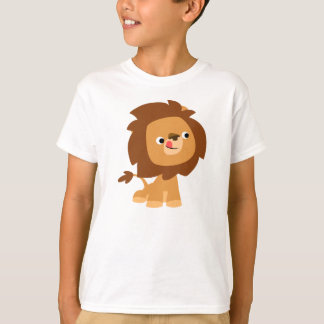 T-shirt Enfants Lion Cartoon Cute Greedy