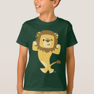 T-shirt Enfants Lion Cartoon Strong Cute