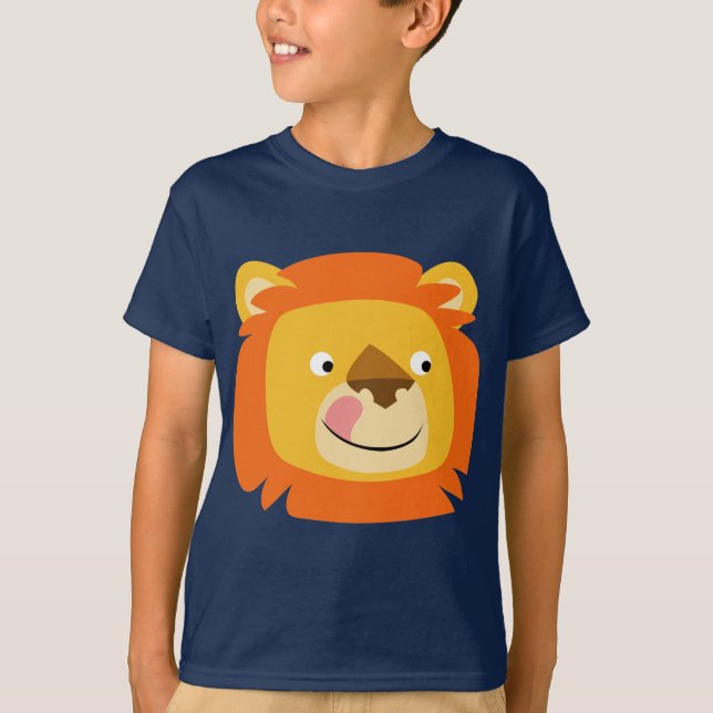 T-shirt Enfants Lion Cartoon Yummy (Devant)
