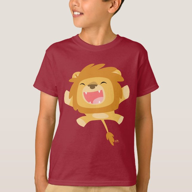T-shirt Enfants Lion rebondissant (Devant)