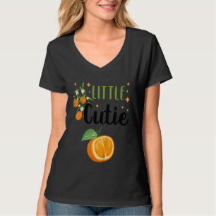 T-shirt Enfants Little Cutie Baby shower Orange 1er Bir