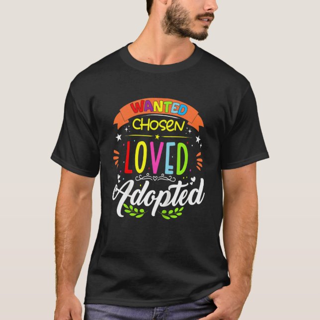 T-shirt Enfants Loved Adopté Enfants Gotcha Adopti (Devant)