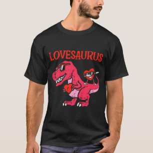 T-shirt Enfants Lovesaurus Dino Trex Dab Cœur Tout-Petits