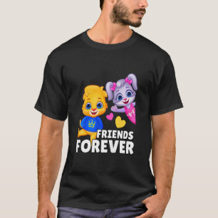 T-shirt Enfants Lucas Et Ruby Friends Forever Kids Best Fr
