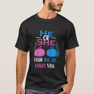 T-shirt Enfants Lui Ou Elle Votre Grand Sis Vous Aime Genr