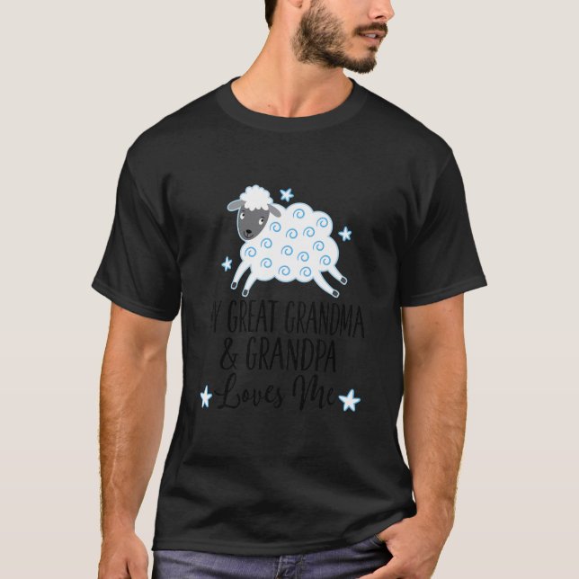 T-shirt Enfants Ma grand-mère et grand-père m'aiment (Devant)