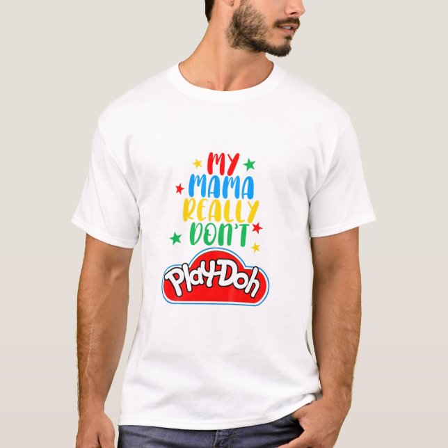 T-shirt Enfants Ma maman ne joue vraiment pas Doh Drôle ma (Devant)