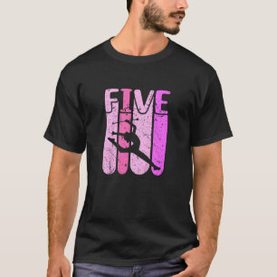 T-shirt Enfants Majorette fille 5e anniversaire Baton Twir