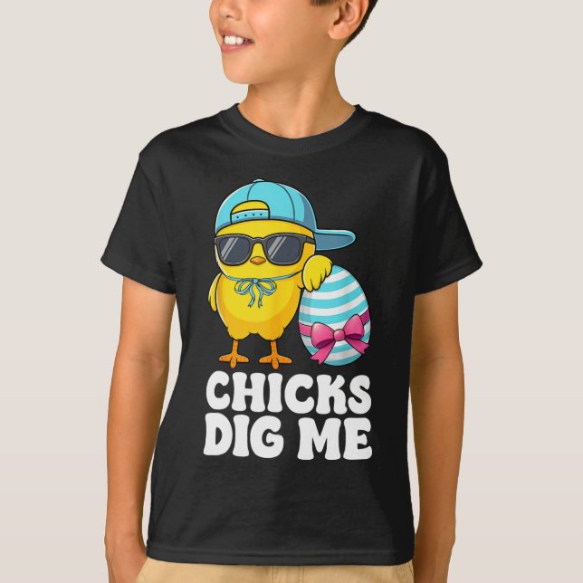 T-shirt Enfants Me Creuser Pâques Enfants Garçons Hommes J (Devant)