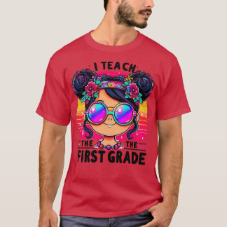 T-shirt Enfants Messy Bun Première Classe Première Jour Fi