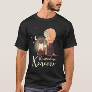 T-shirt Enfants Mignon Ramadan Moubarak Kareem pour les en