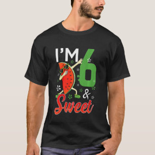 T-shirt Enfants mignonne J'ai 6 ans et doux Dabbing Waterm