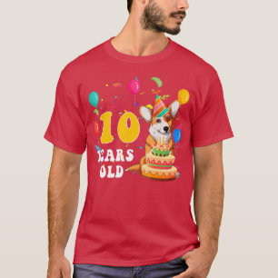 T-shirt Enfants mignons 10 ans Corgi Amoureux des chiens 1