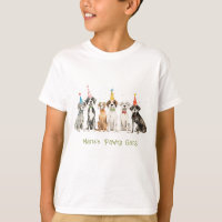 Enfants mignons Aquarelle Chien mou Fête d'anniver