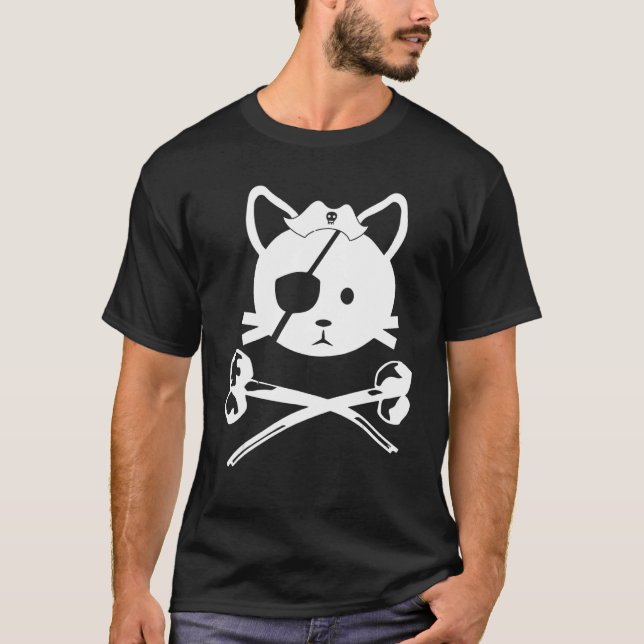 T-shirt Enfants Mignons Et Pirates Chat 3 (Devant)