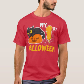 T-shirt Enfants Mon 1er costume d'Halloween Lazy Costume d