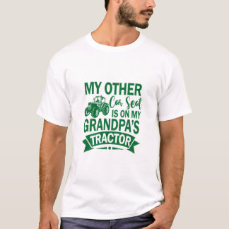 T-shirt Enfants Mon autre siège de voiture est sur le trac