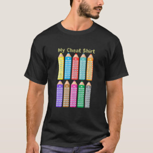 T-shirt Enfants Mon Chea Enfants Maths Multiplication Tabl