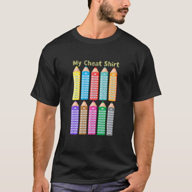 T-shirt Enfants Mon Chea Enfants Maths Multiplication Tabl (Devant)