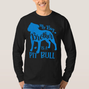 T-shirt Enfants Mon Grand Frère Mignonne Est Un Pitbull Po