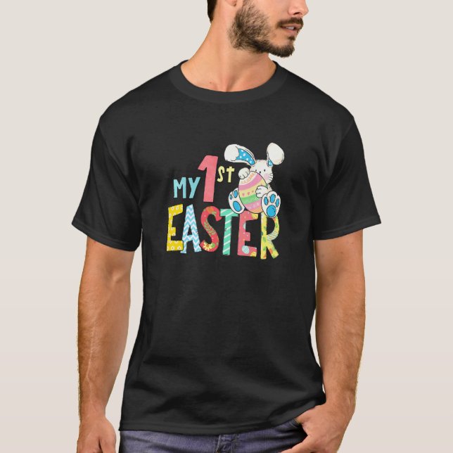 T-shirt Enfants Mon premier lapin de Pâques mignon (Devant)