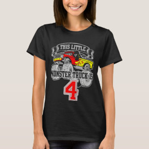 T-shirt Enfants Monster Camion 4Anniversaire Ce Petit Mois