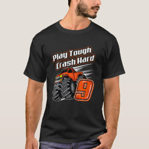 T-shirt Enfants Monster Camion 9e Anniversaire Jouer à cra