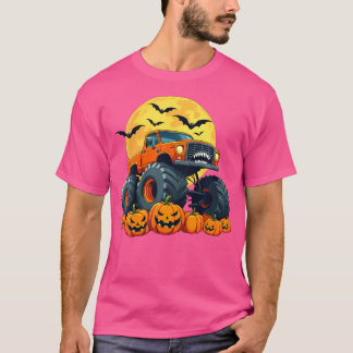 T-shirt Enfants Monster Camion Halloween Citrouille Jack O