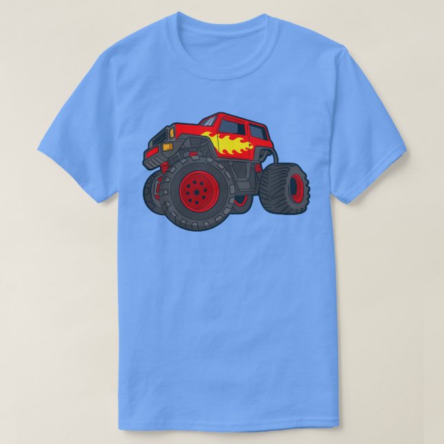 T-shirt Enfants Monster Camion Véhicule géant Montrer Voit (Design devant)