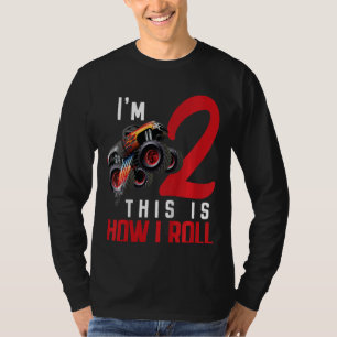 T-shirt Enfants Monster Truck 2e Anniversaire Voici commen