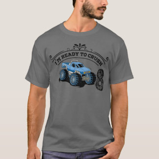 T-shirt Enfants Monster Truck 8e anniversaire Funny drôle