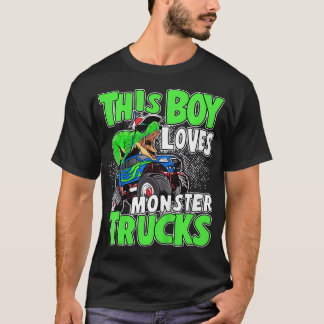 T-shirt Enfants Monster Truck Toddler Garçons Ce Garçon Ai